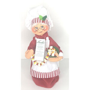 ANNALEE 2011 13” Mrs Santa Claus Chef #401111 NOS With Tags Bowl Cookie Garland